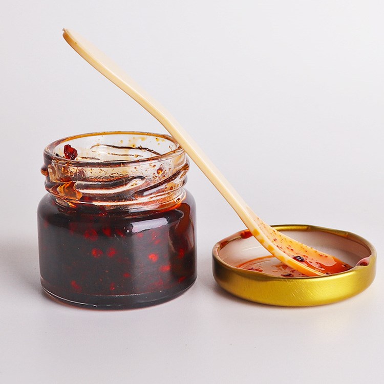 empty 1oz 25ml mini round glass honey jar jam jar with lid