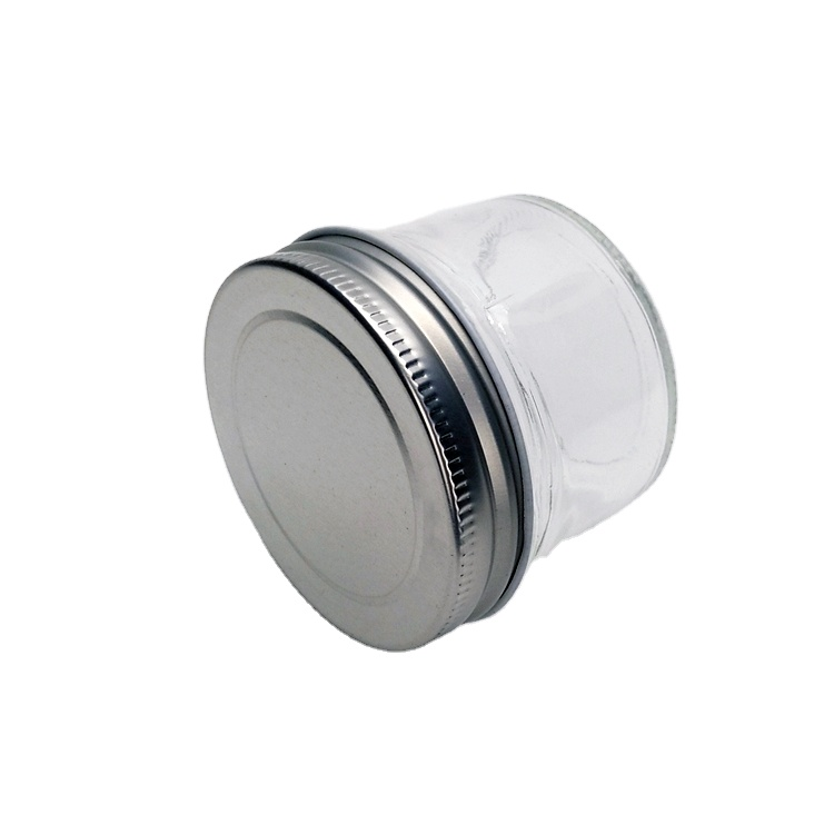 4oz 120ml round glass mason jar canning jar with metal lid