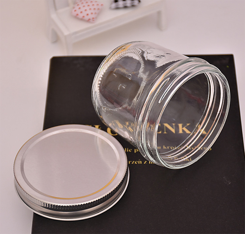 100ml 200ml 250ml 300ml 400ml Clear storage glass bottle glass food jam jar
