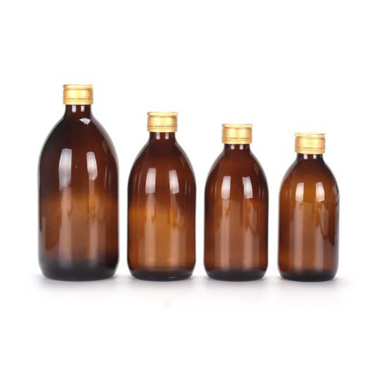 Oral liquid syrup bottle pharmaceutical amber glass  bottle