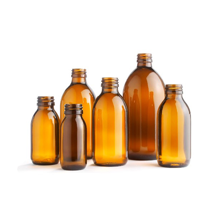 Oral liquid syrup bottle pharmaceutical amber glass  bottle