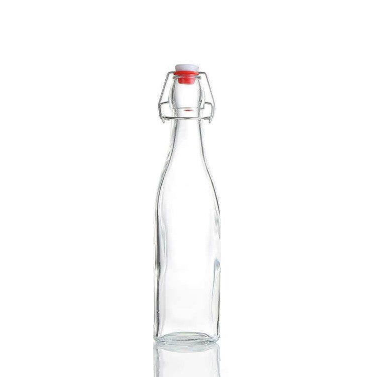 Wholesale clear glass beer bottles 750ml swing top bottles wine bottle
