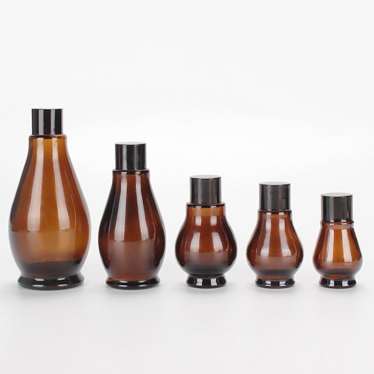 10ml 20ml 30ml 50ml 100ml essential oil cosmetic amber glass dropper bottle