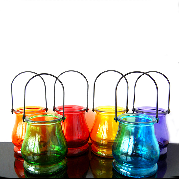 250 ml Decorative Colored Candle Glass Jar Holder