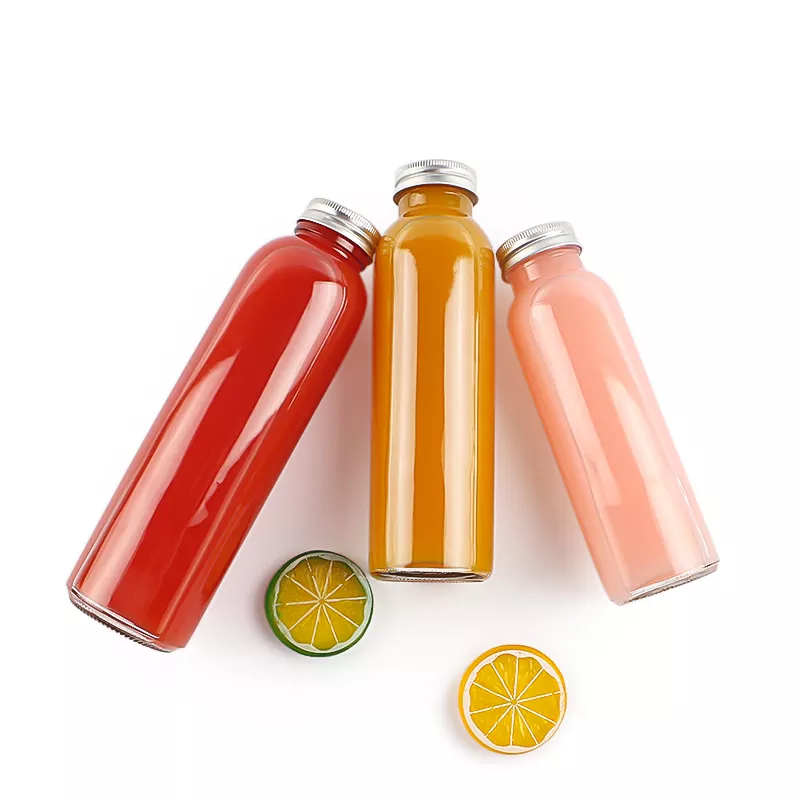 Best selling 250ml 350ml 500ml glass beverage bottles juice coffee bottles for summer