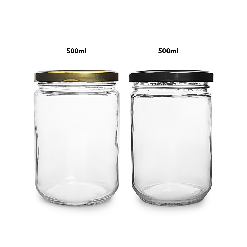 Hot selling round shape 500ml mason jar food storage jar