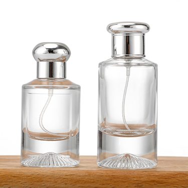 25ml 50ml transparent round shape glass perfume bottle aroma reed diffuser bottle