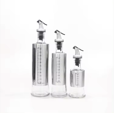 200ml 300ml 500ml luxury oil and vinegar bottle dispenser bottle kitchen using oil bottles with pourer