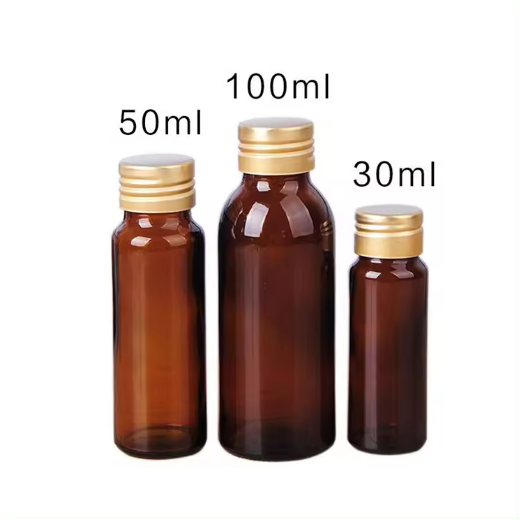 small amber/clear medicine glass bottle 20ml 30ml 50ml 100ml pharmaceutical glass vial for oral liquid