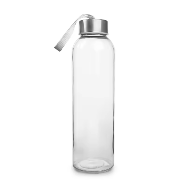 500ml customized glass water drinking bottle with lids customized single box