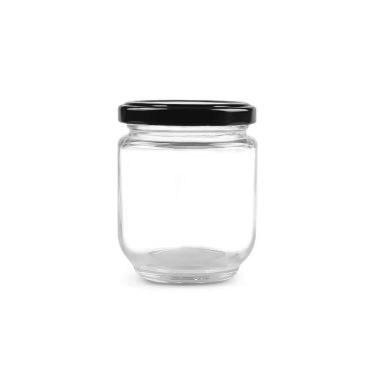 Wholesale high quanlity 195ml clear empty pasta peanut butter jam cake kitchen storage glass jars with twist off lid