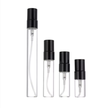 Portable 2ml 3ml 5ml 10ml Fine Mist Spray Sample Glass Tube Mini Perfume Bottle