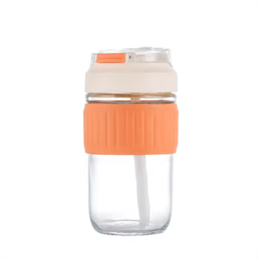 Custom Cheap price glass coffee mug lids for mugs reusable travel glass coffee cup