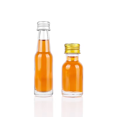 In Bulk 20ml Mini Glass Liquor Bottles Small Empty Spirit Whisky Vodka Wine Bottle With Screw Cap