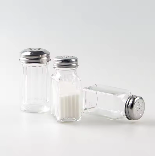 embossed 60ml Spice Salt Glass Jar with Lid wholesale