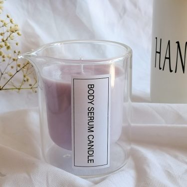 High Quality Double Layer Glass Anti-scalding Massage Candle Glass Jar Mouth Press Essential Oil Aromatherapy Glass Bottle
