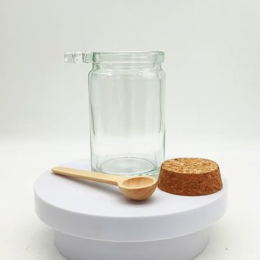 Small 100ml Glass Kitchen Storage Jars with Lid and Spoon for Spice & Coffee Home Use & Party Customizable Logo Techniques