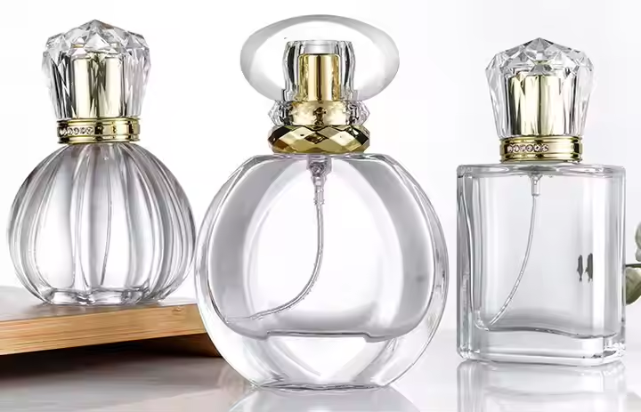 Wholesale Luxury 20ml 30ml 50ml Square Round Spray Cap Empty Refill Glass Bottle Perfume Bottle