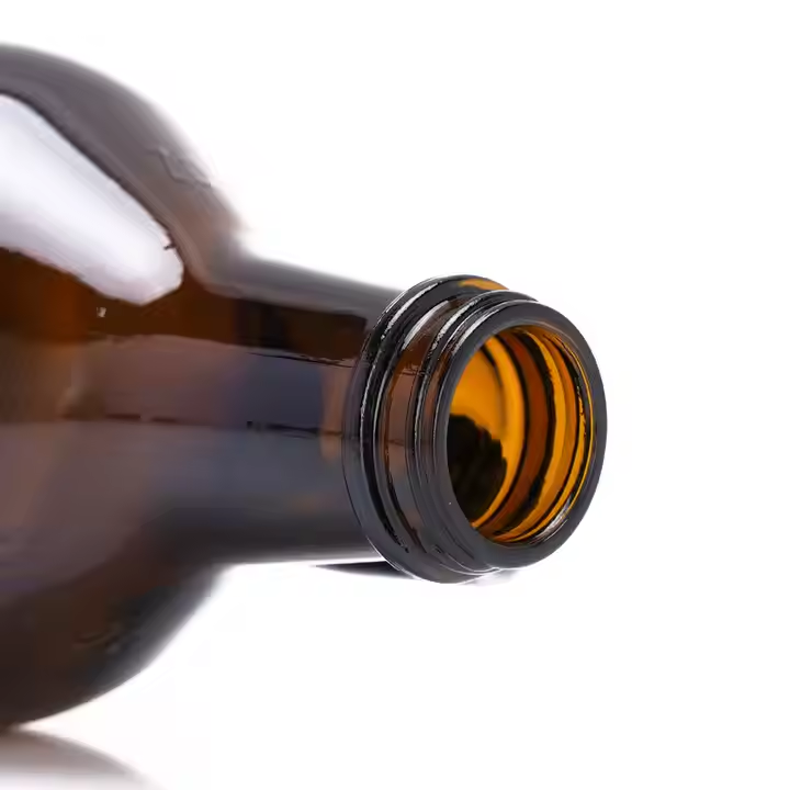 Wholesale 4 Litre Amber Glass Beer Growler California Bottle With Cork or Aluminum Lid