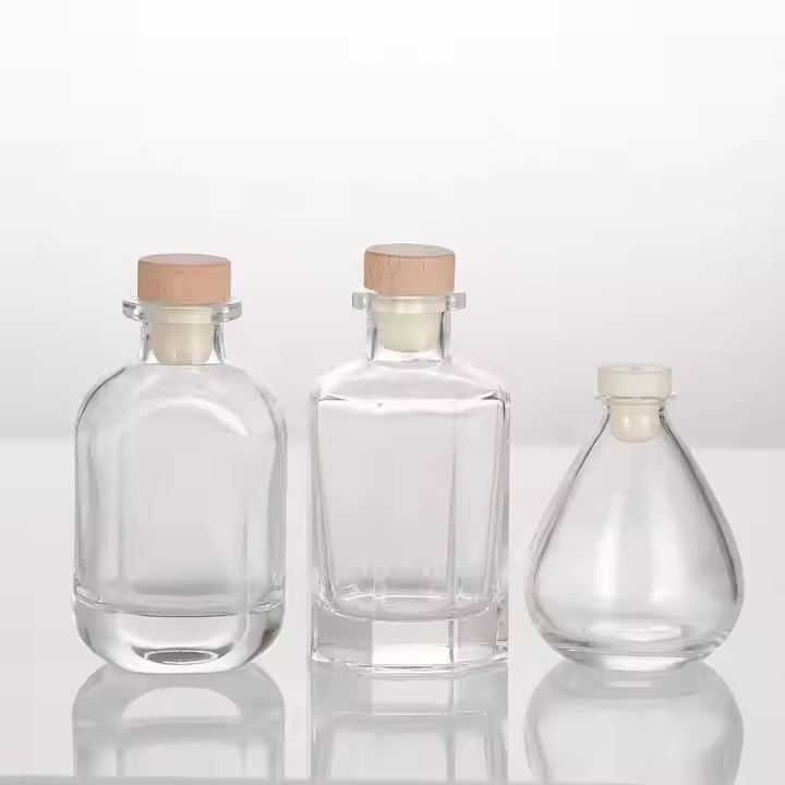Practical niche design 50ml 100ml Empty Tent Shape Glass Reed Diffuser Fragrance Bottle spirits bottle