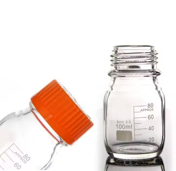 Labs 1000ml Wide-Mouth Media Storage Bottles GLS80 Screw Cap