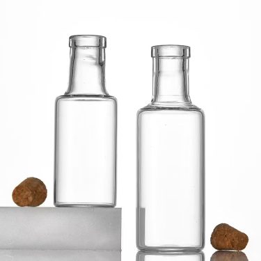12ml 18ml High Quality Small Transparent Borosilicate Glass Bottle Food Packaging for Candy Tea Nut Samples with Cork