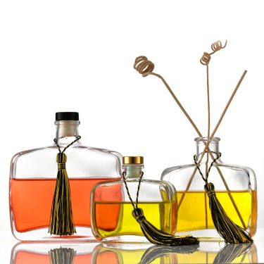 100ml 200ml 350ml 500ml Clear Empty Short Flat Reed Diffuser Aroma Glass Bottle