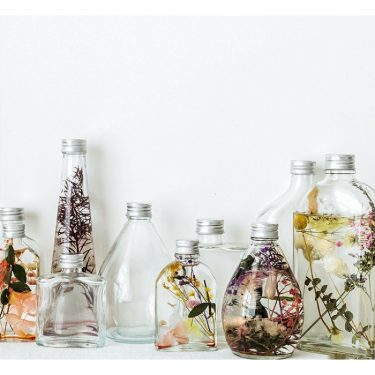 50ml-500ml Clear Empty Flat Aromatherapy Essential Oil Glass Bottle Reed Diffuser Glass Container for Dried Flower Mineral Oil