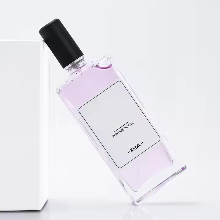 50ml Square Glass Spray Bottle Fine Mist Boston Glass Bottles With Black Fine Mist Sprayer Small Clear Bottles