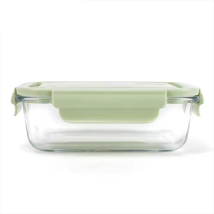 Wholesale Glass Container Lunch Box Microwave Oven Safe Glass Storage Food Container