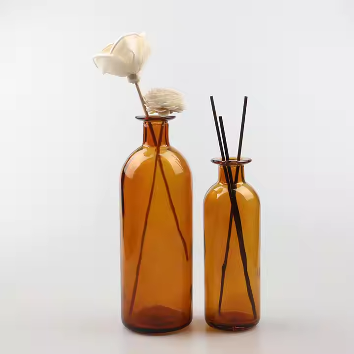 Amber 250ml 500ml Reed Diffuser Empty Glass Bottle Aroma Diffuser Bottles