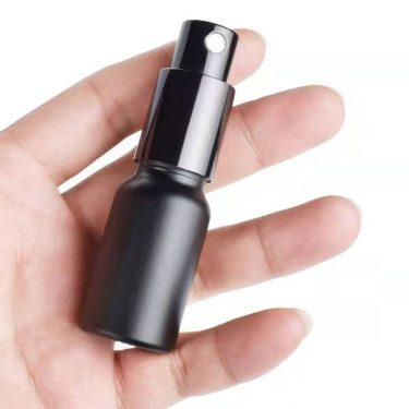 Matte Black Perfume Spray Bottle 10ml-100ml Press Lotion Cosmetic Packaging Glass Bottle