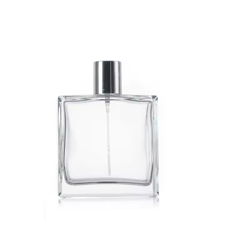 Wholesale Classic Square Shape Glass Perfume Bottle with Pump Sprayer