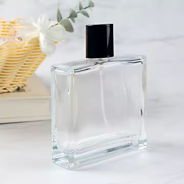 Wholesale Classic Square Shape Glass Perfume Bottle with Pump Sprayer​