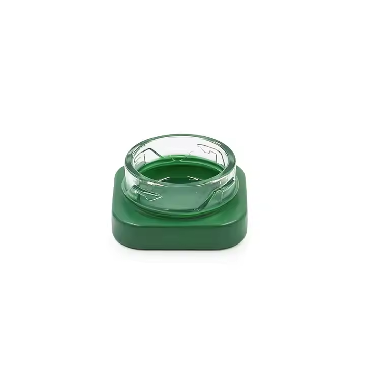 Wholesale 9 ml square Concentrate Glass Jar Eye Cream Empty Custom Jar Packing with Childproof Lid