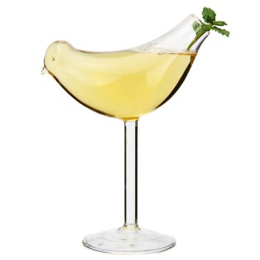 150ml Transparent Borosilicate Cocktail Glass Creative Bird Shape Red Wine Glass Goblet Suitable for Party Bar