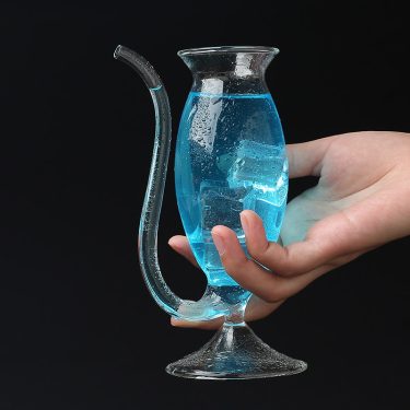 170ml 300ml Transparent Short Tall Cocktail Glass Creative Vampire High Borosilicate Glass Red Wine Goblet for Party Bar