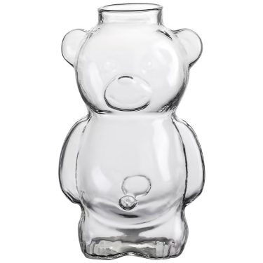 Manufacturer Creative Glass Goblet 320ml Transparent Small Bear Shape High Borosilicate Beverage Cup Personalized Cocktail Glass