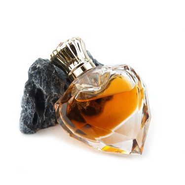 New High-value Heart-shaped Glass Perfume Bottle Spray Transparent Empty Glass Bottle 50ml