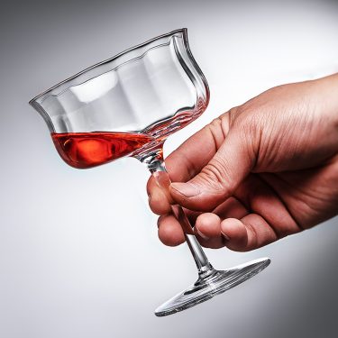 Customized Crystal Wine Cocktail Glasses 170ml 210ml Transparent Empty Short & Tall Glass Cups for Dessert Pudding Ice Cream