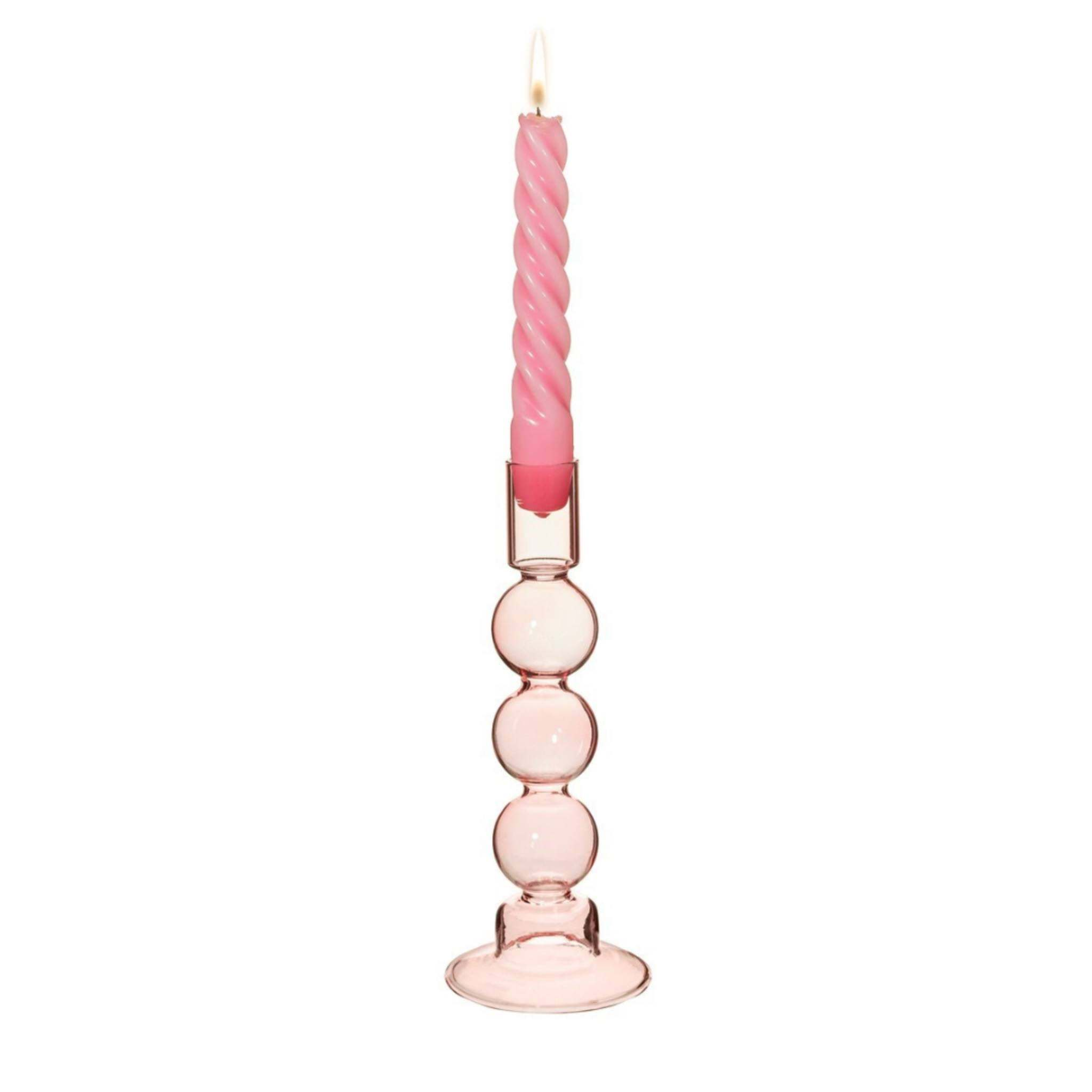 Factory Price Hand Blown Glass Candlestick Colorful Decorative Candle Holder for Home Wedding Event Centerpiece