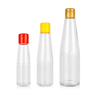 100ml 170ml 220ml 250ml 350ml Small Conical Glass Sesame Oil Olive Oil Linseed Oil Cooking Oil Bottle Seasoning Glass Bottle
