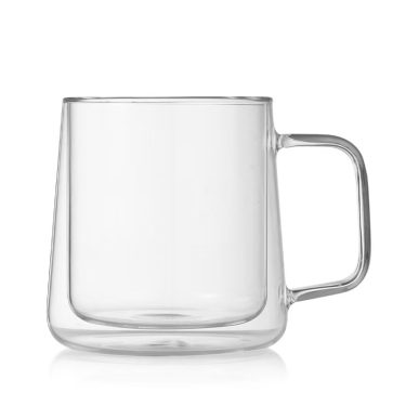 400ml 720ml Double Wall Borosilicate Glass Coffee Mug with Handle Wide Bottom Big Capacity Glass Drinkware