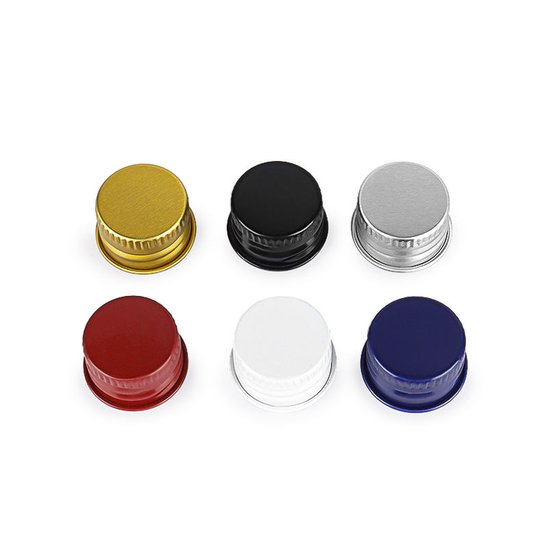 Aluminum Metal Screw Cap Lids for Wine Bottles 18mm 20mm 24mm 26mm 28mm 38mm 58mm 70mm Sizes in Golden Silver Black