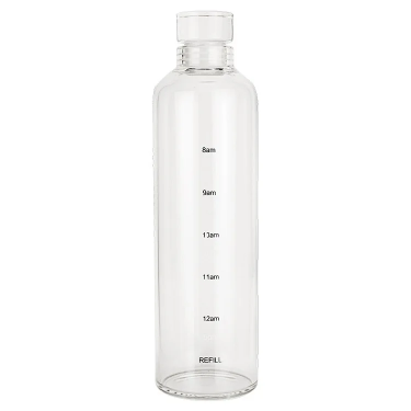300ml 500ml 750ml 1000ml High Quality Transparent Borosilicate Glass Water Bottles Eco-friendly Outdoor Drinkware