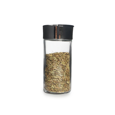 Wholesale 100ml Clear Glass Spice Jar Sliver Metal Lids for Herb Spice Pepper Tools Storage Cooking Shakers