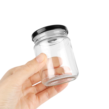 Wholesale 6oz 170ml Wide Mouth Clear Empty Food Storage Glass Container Food Grade Glass Jar with Screw Cap