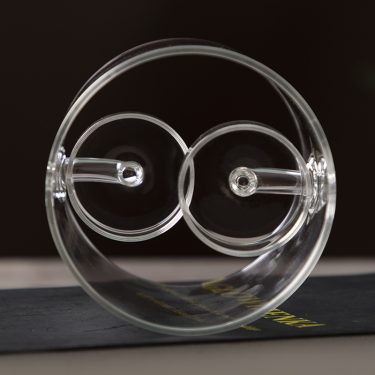 European Oversized Home Glass Candlestick Factory Direct Creative Transparent Rotation Candle Holders for Christmas for Home