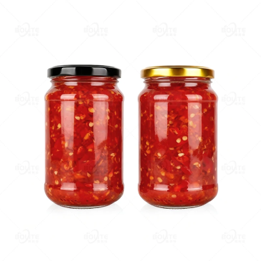 Wholesale 370ml Round Glass Food Storage Container Honey Sauce Pickles Food Insurance Sealed Glass Jar with Lid