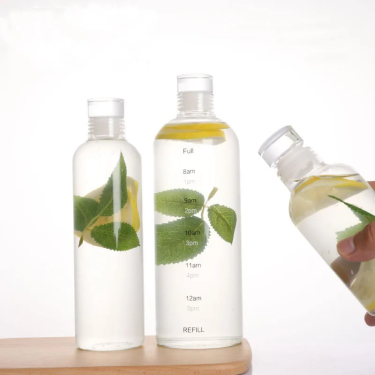 300ml 500ml 750ml 1000ml High Quality Transparent Borosilicate Glass Water Bottles Eco-friendly Outdoor Drinkware